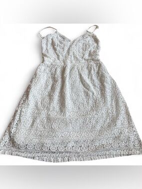 Abercrombie White Lace Mini Dress Size Medium